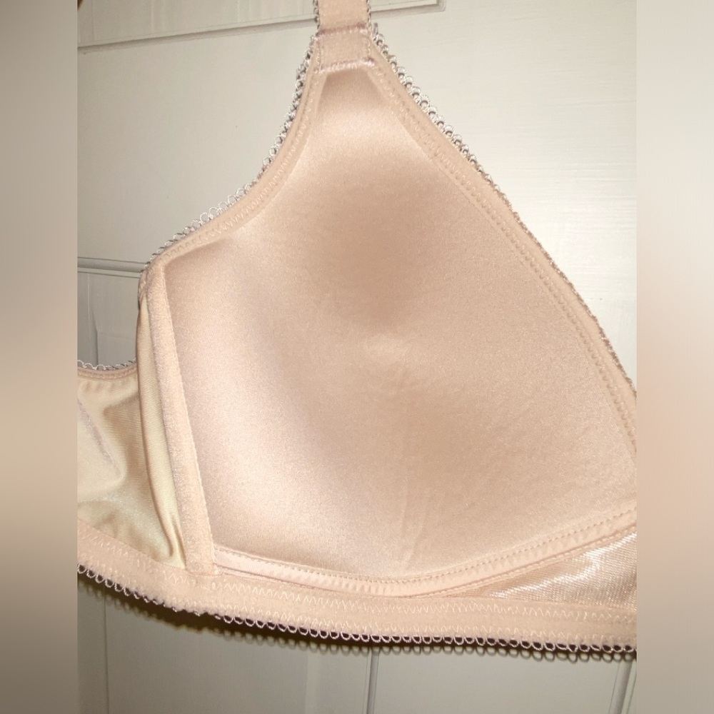 40B Wacoal Wirefree Softcup Light Padded Quality Bra 856192 Side Stays Sand Nude - Picture 5 of 16